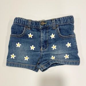 VINTAGE HEALTH TEX Denim Shorts with Floral Embroidery